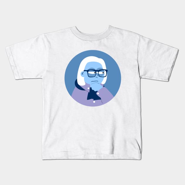 Thinker Paco Umbral Kids T-Shirt by soniapascual